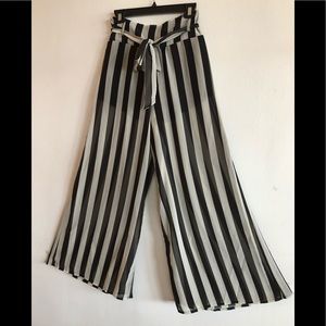 Black & White Sheer Pants NEW